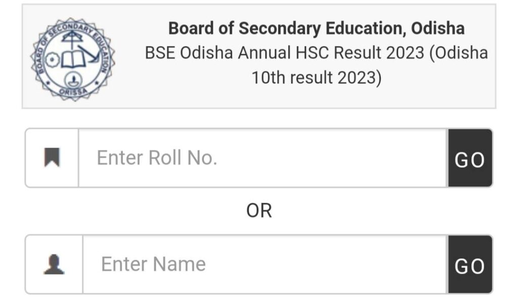 BSE Odisha 10th Result 2023