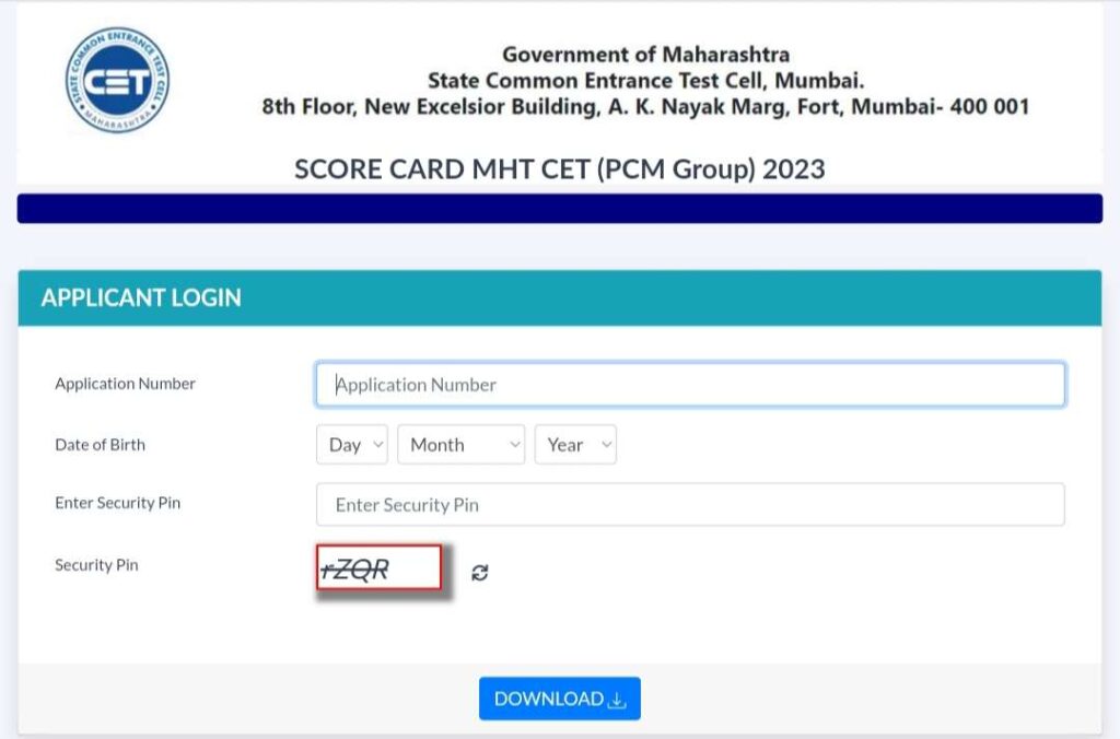 MHT CET Result 2023