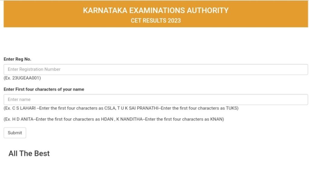 KCET Result 2023