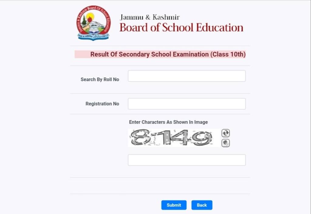 JKBOSE Class 10th Result 2023