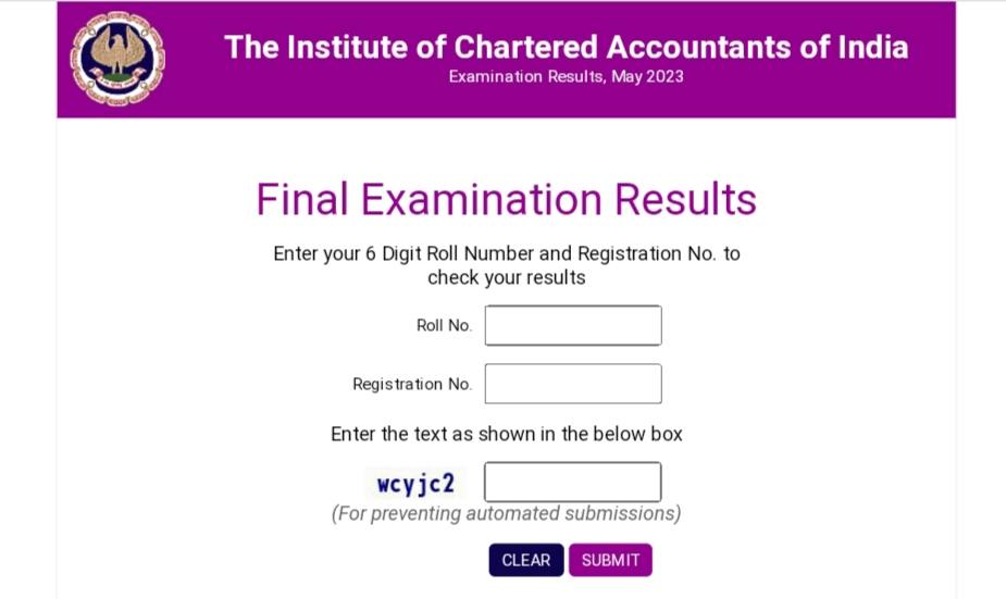 ICAI CA Final Result 2023