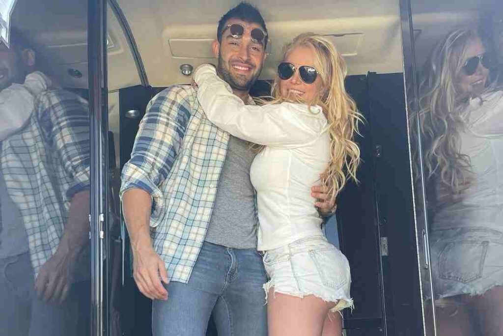 Sam Asghari and Britney Spears