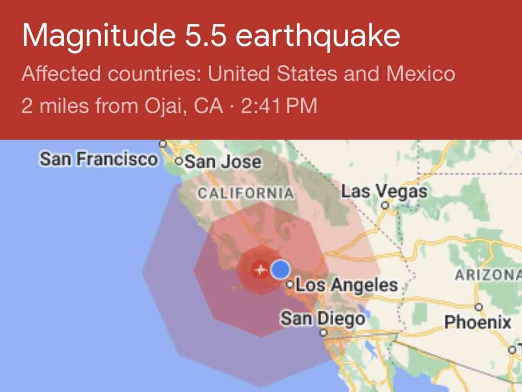 Massive Earthquake Strike Southern California