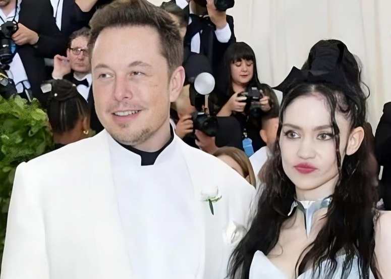 Elon Musk with Grimes