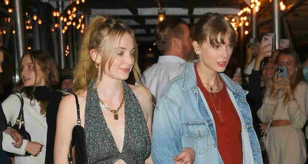 Taylor Swift and Sophie Turner are walking arm in arm in NYC