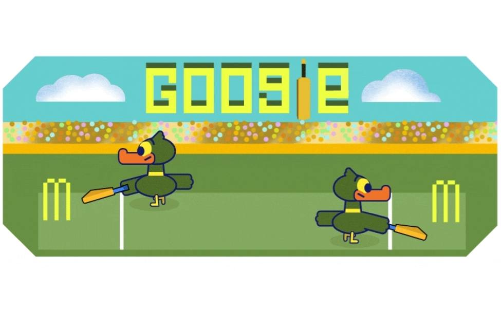 Google Doodle celebrates the opening day of the ICC Men's Cricket World Cup 2023