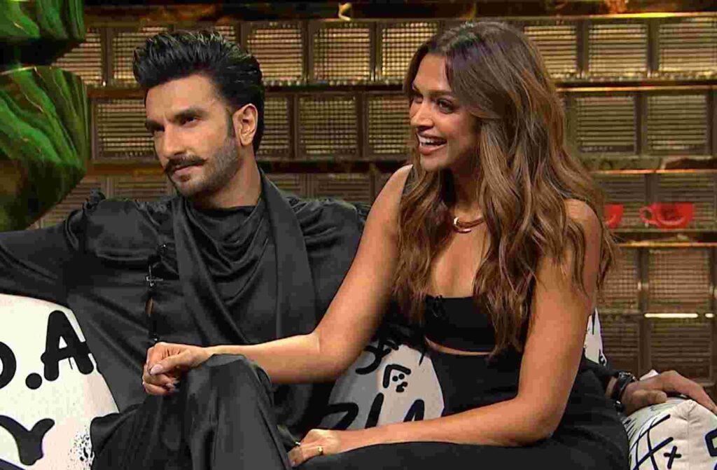 Ranveer Singh and Deepika Padukone in Koffee With Karan Season 8