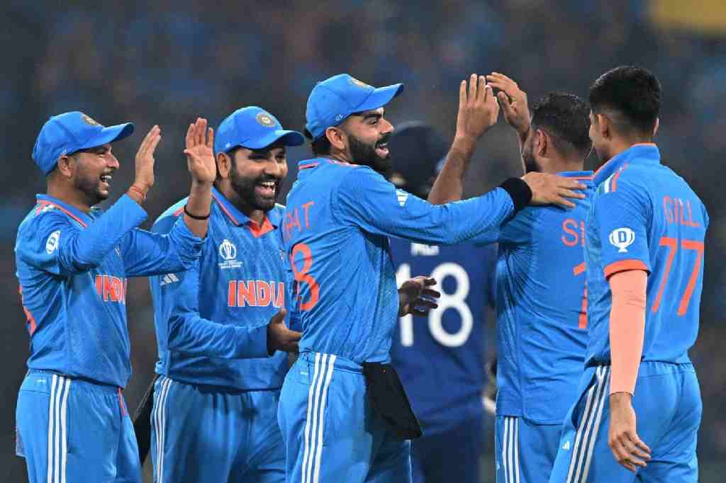 World Cup 2023:- India beat defending champions England by 100 runs