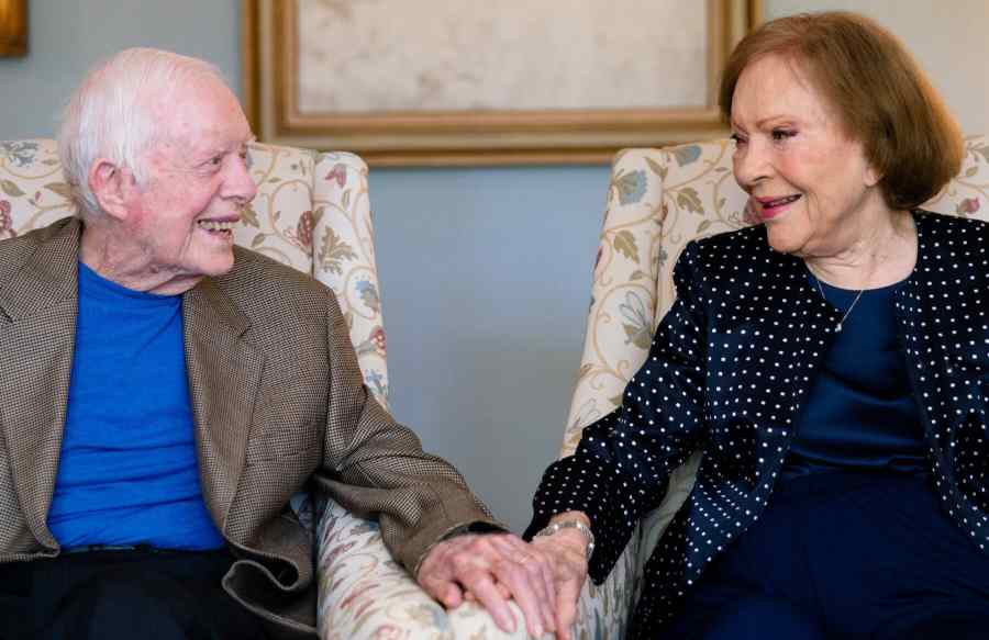 Rosalynn Carter with her husband Jimmy Carter