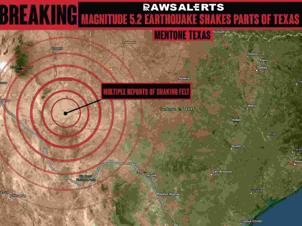 A rare magnitude 5.2 earthquake shakes parts of Texas