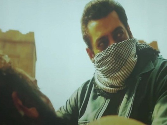 Salman Khan in a still of Tiger 3