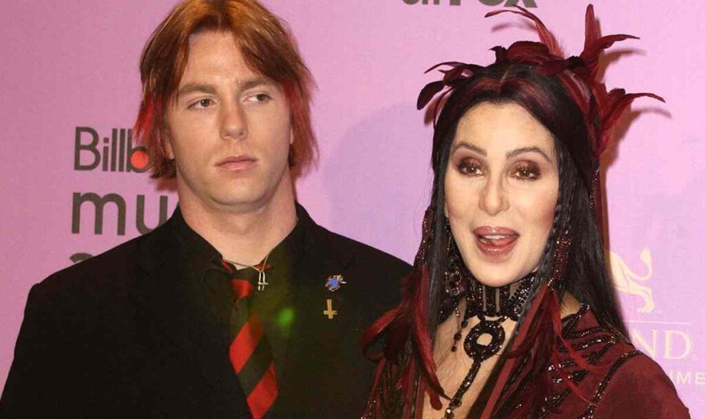 Singer Cher with her son Elijah Allman