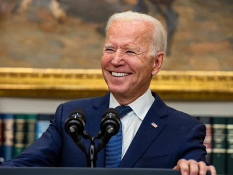 President Biden addressing the nation at a White House press conference