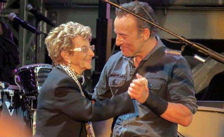 Bruce Springsteen with her mother Adele Springsteen