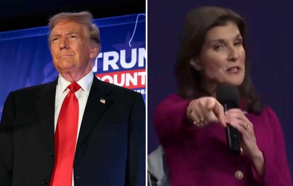 Nikki Haley and Donald Trump