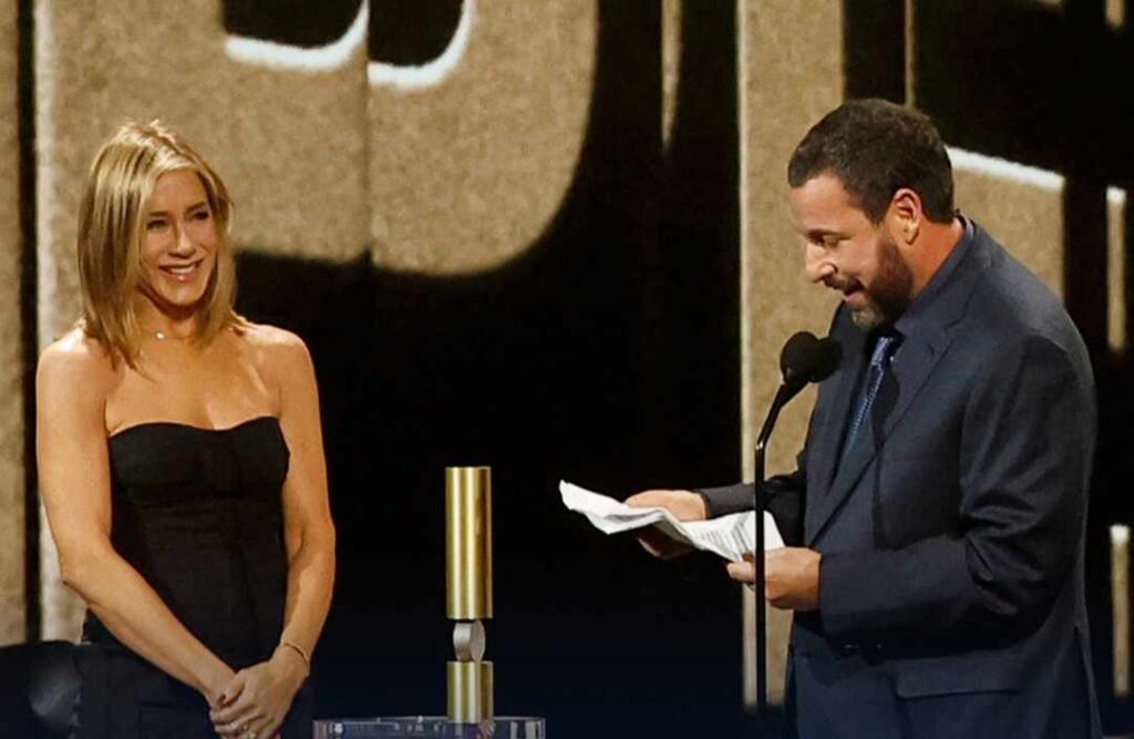 Adam Sandler and Jennifer Aniston