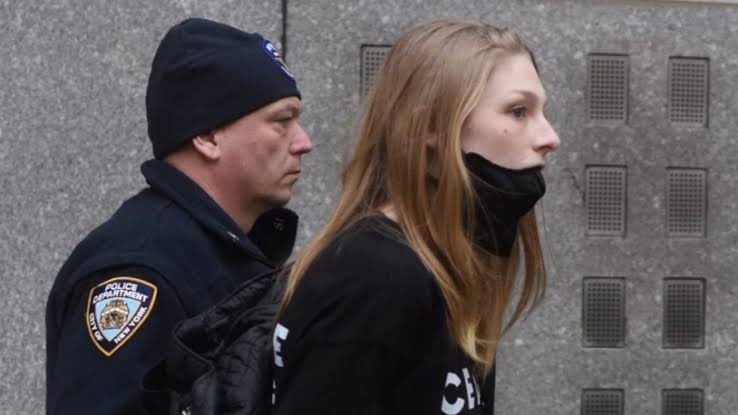 Hunter Schafer arrested by a policeman