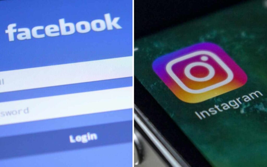 Facebook and Instagram logos