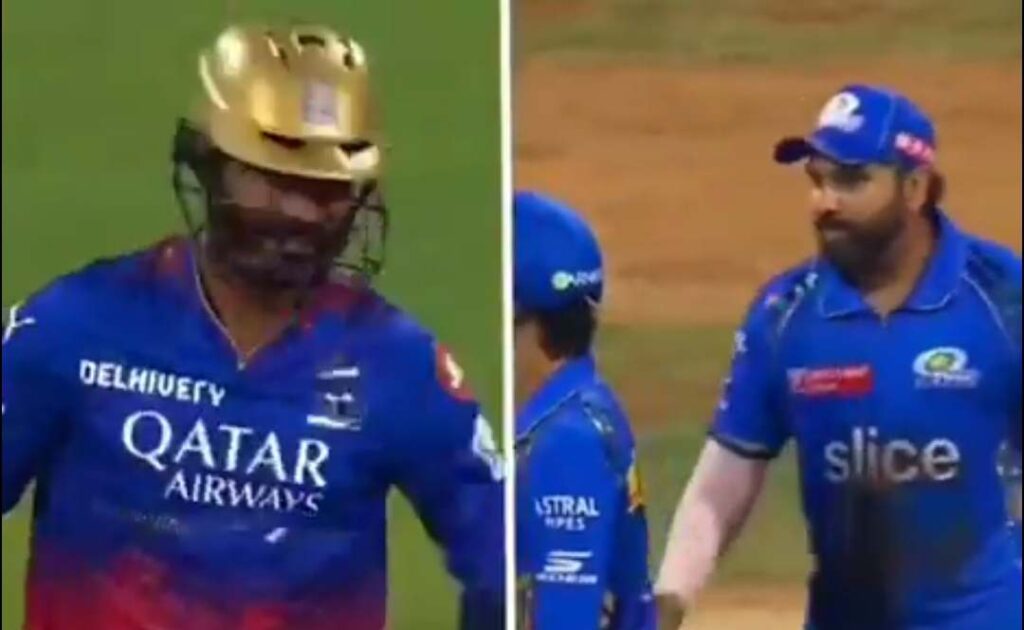 Dinesh Karthik and Rohit Sharma