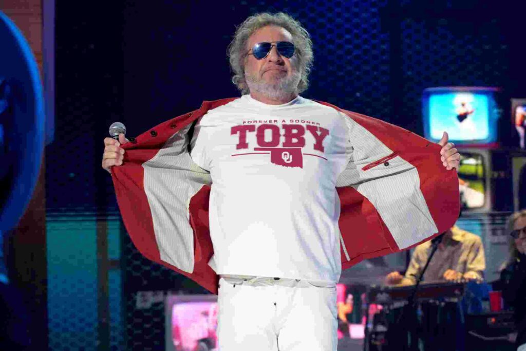 Sammy Hagar paying tribute to Toby Keith