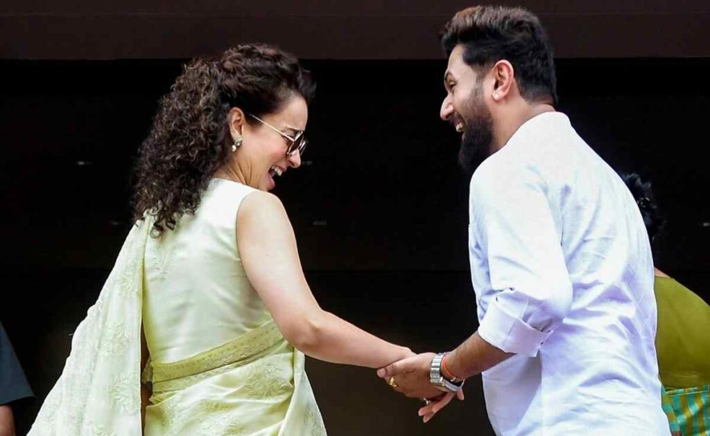 Kangana Ranaut and Chirag Paswan