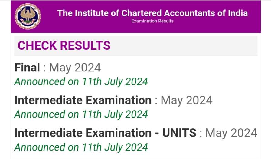 ICAI CA Result 2024