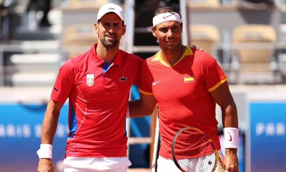 Novak Djokovic and Rafael Nadal