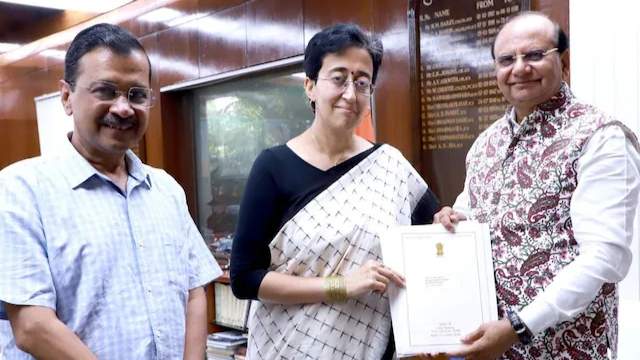 Atishi Marlena, Arvind Kejriwal and one more minister