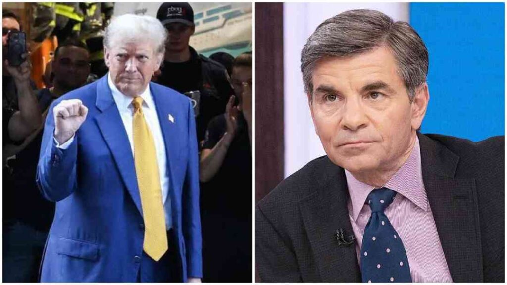 Donald Trump and ABC News anchor George Stephanopoulos