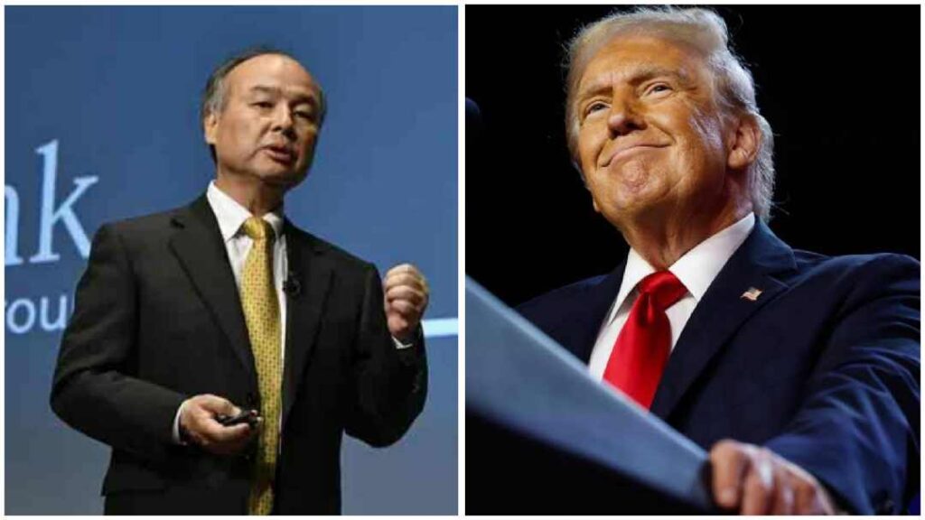 SoftBank CEO Masayoshi Son and the U.S. President Donald Trump