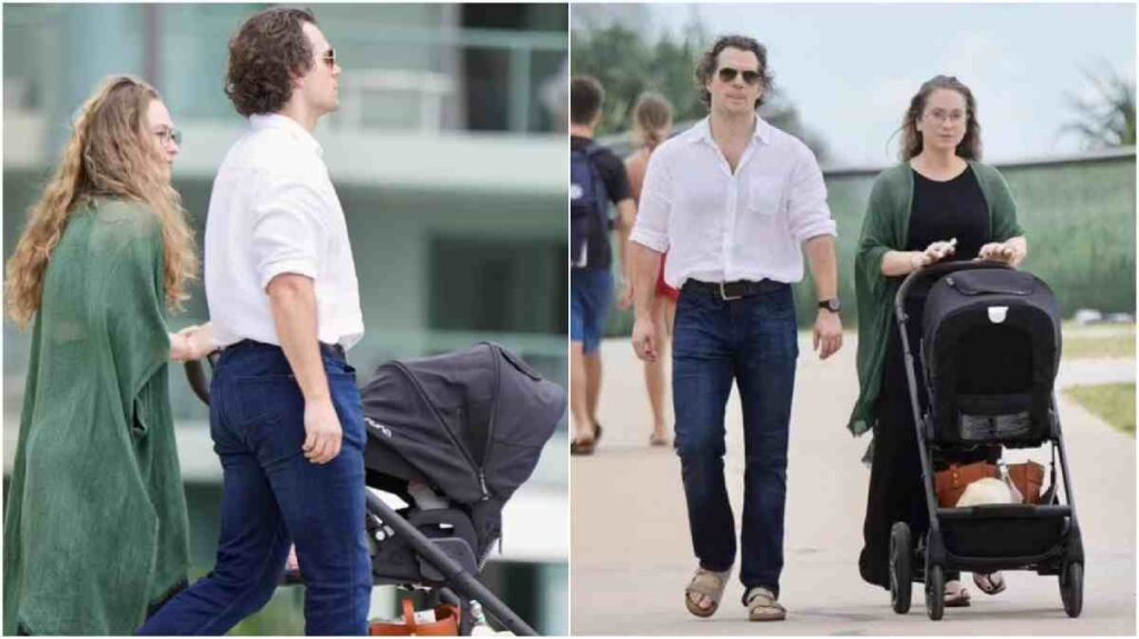 Henry Cavill and Girlfriend Natalie Viscuso Welcome Their First Child 1 Henry Cavill and her girlfriend Natalie Viscuso with their newborn