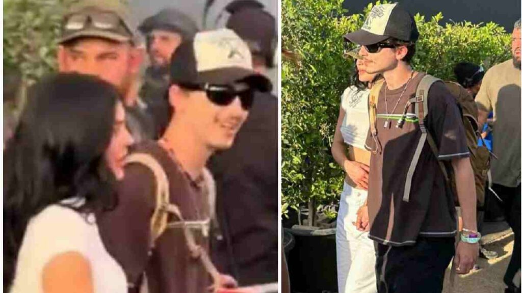 Timothée Chalamet and Kylie Jenner's Romantic Evening at Charli XCX's Coachella Show 1 Timothée Chalamet and Kylie Jenner at Coachella 2025