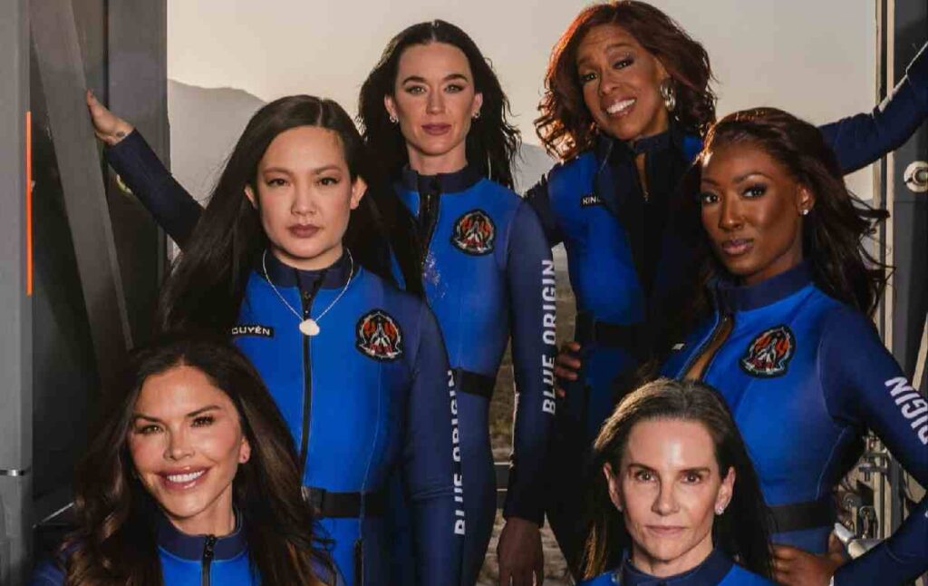 Katy Perry and Lauren Sánchez Lead Blue Origin's First All-Female Space Mission 1 Blue Origin's six-member crew for NS-31 mission